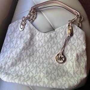 Michael Kors signature MK purse - Cream